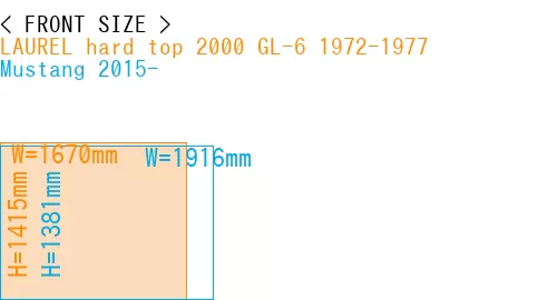 #LAUREL hard top 2000 GL-6 1972-1977 + Mustang 2015-